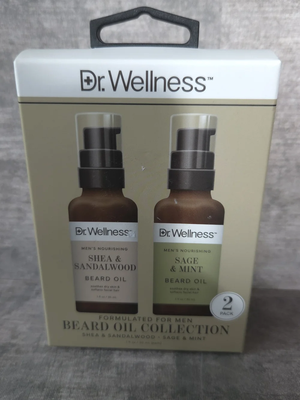 Men's Beard Oil Duo - Shea & Sandalwood + Sage & Mint (Brown)